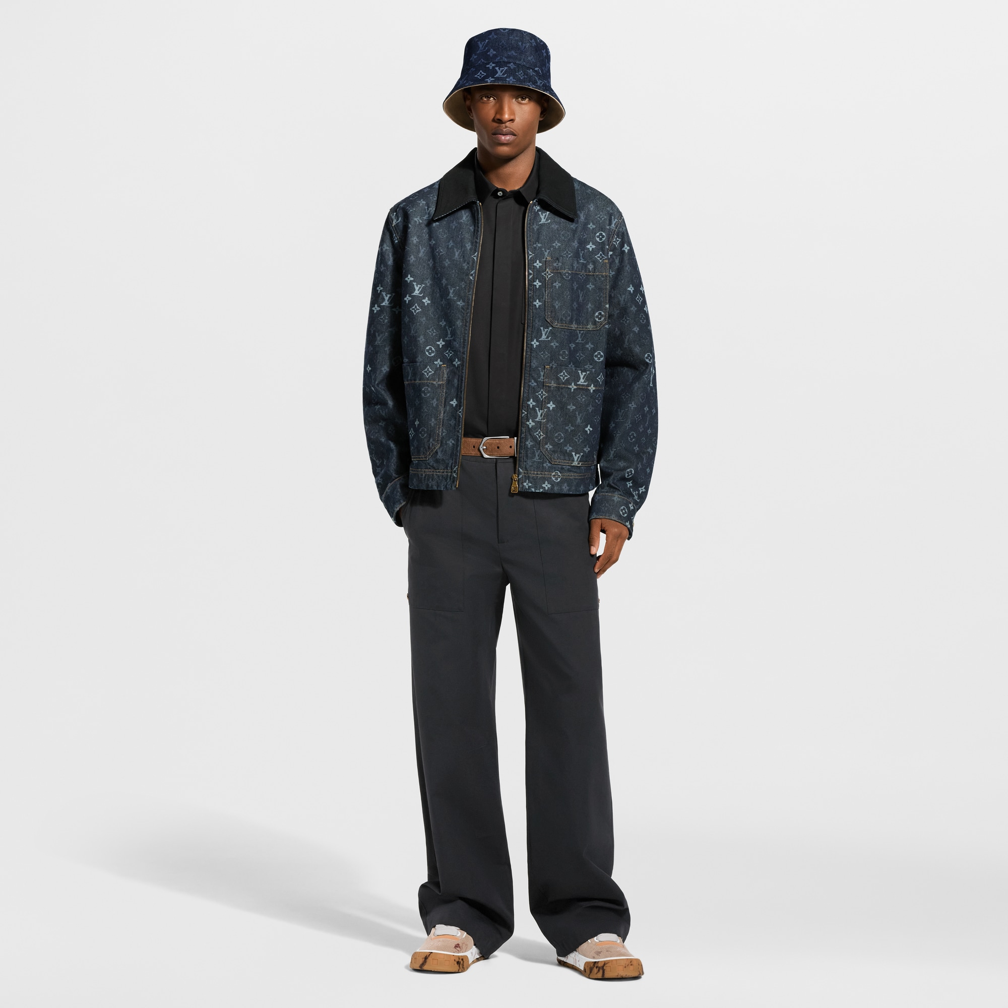 ルイヴィトンxニゴーデニム ワークウェア ジャケットブラック Monogram Denim Workwear Jacket - Men - Ready-to-Wear | LOUIS VUITTON ®
